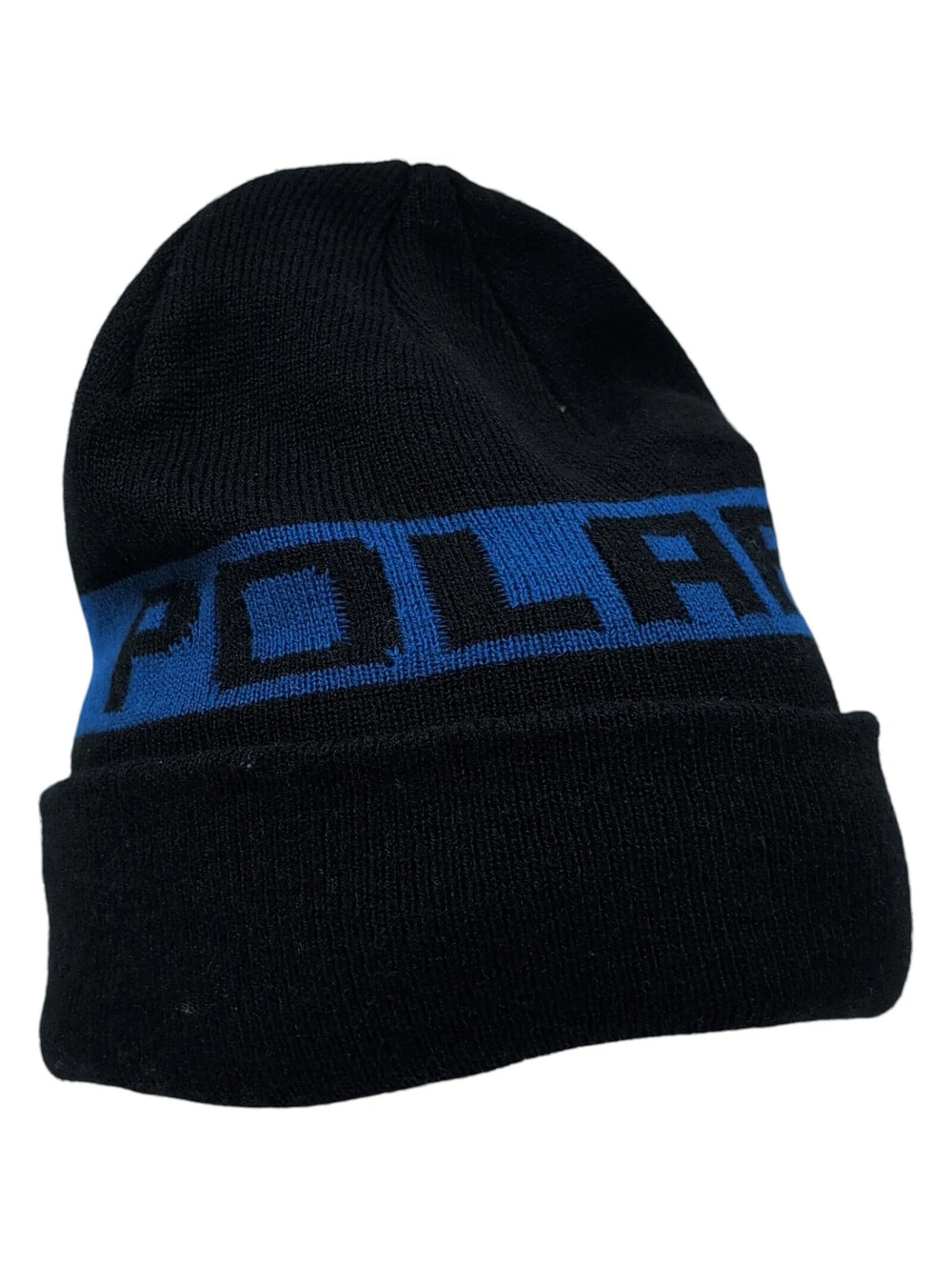 Polaris Hat Cap Beanie One Size Black Knit Acrylic Cuffed Mens Outdoor Winter